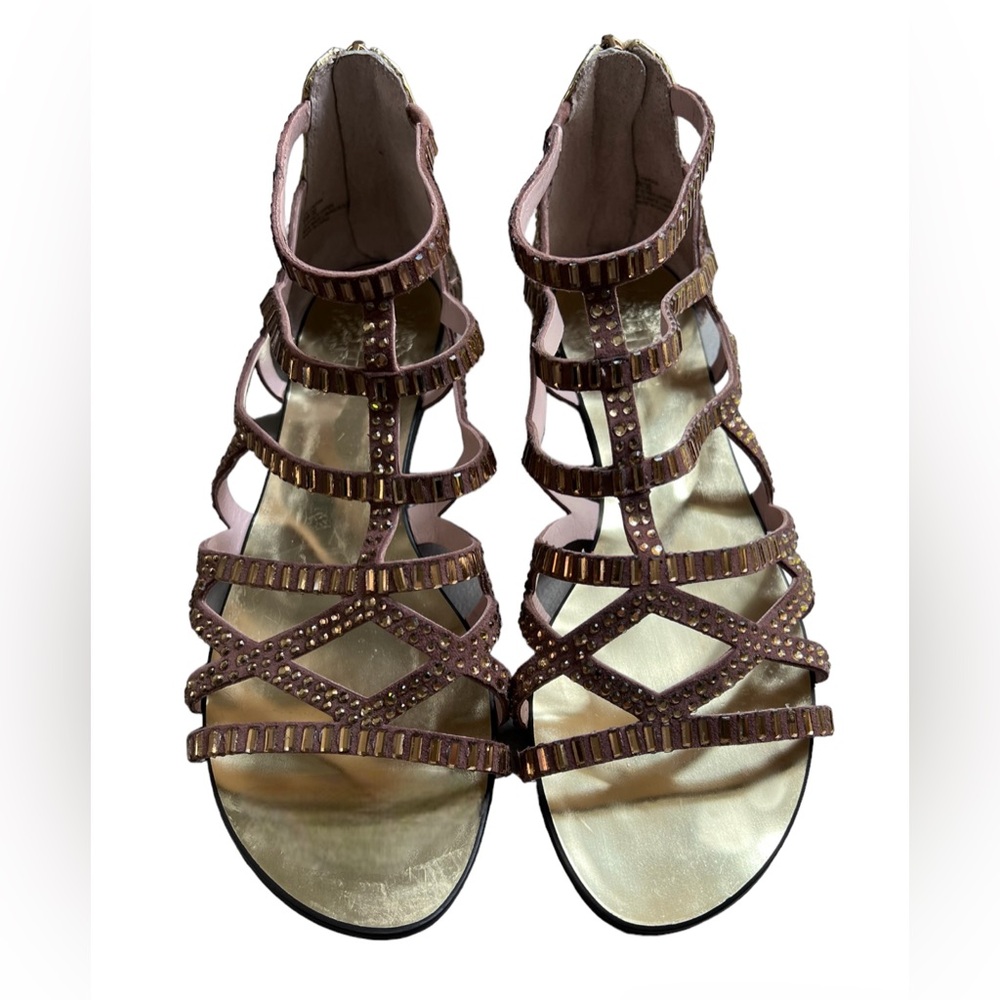 Vince Camuto Emera Gold Women Sandal Size 36 US 6 - Picture 3 of 9